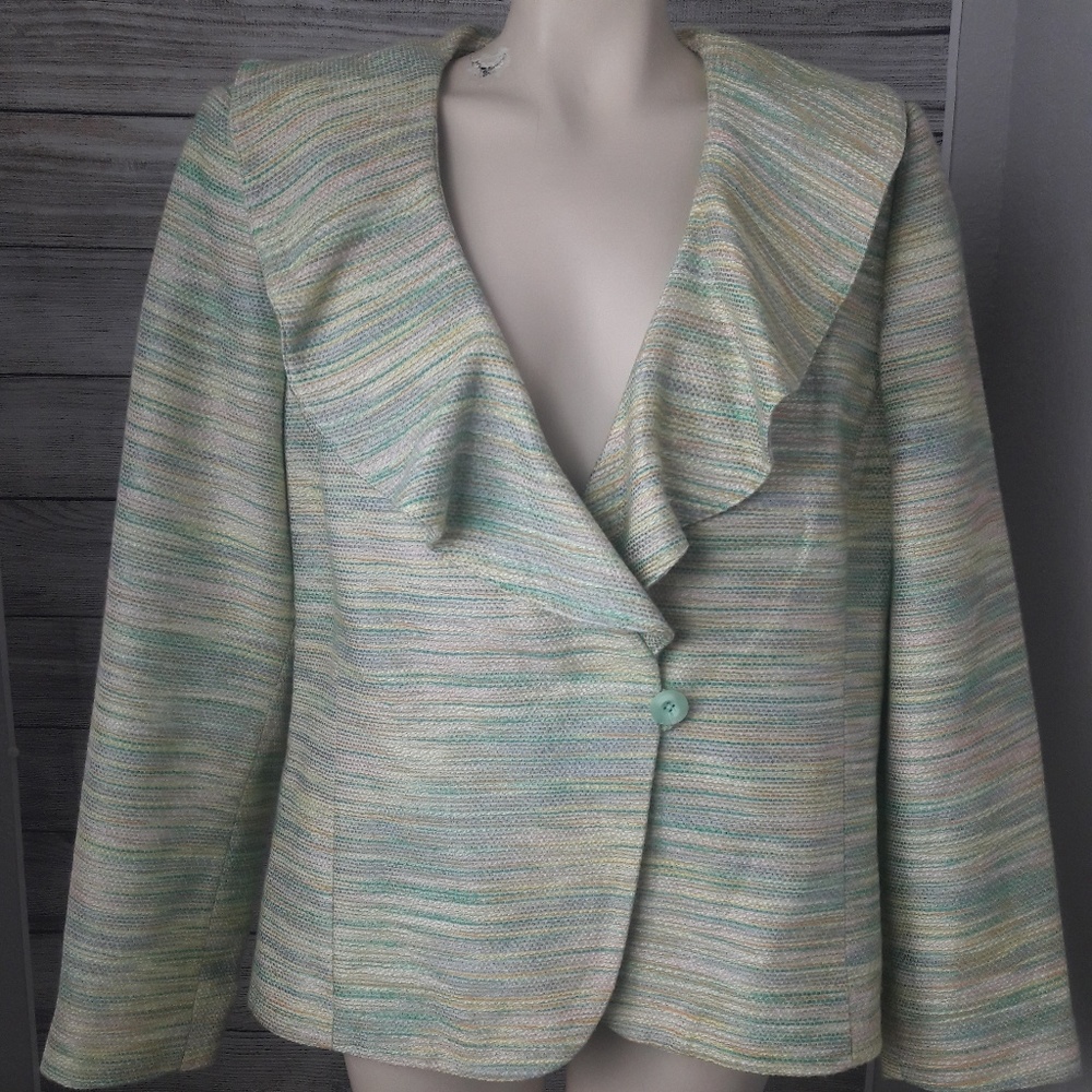 COLDWATER CREEK XL GREEN/PINK/GREY